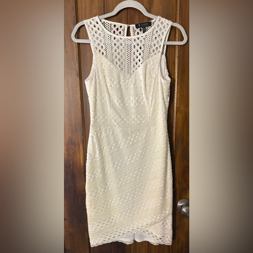 GUESS White Lace Dress